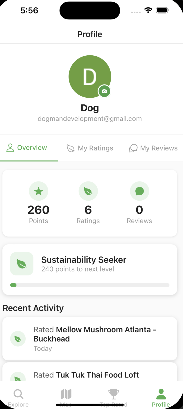GreenBite Profile Overview